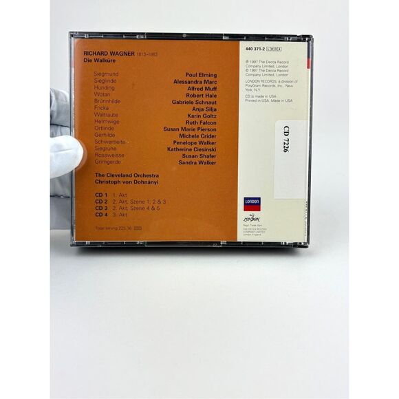 Vtg 1997 Wagner: Die Walkure The Cleveland Orchestra 4 CD Compact Disc Box Set B - Picture 2 of 12